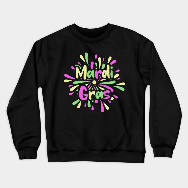 Mardi Gras Crewneck Sweatshirt by Etopix